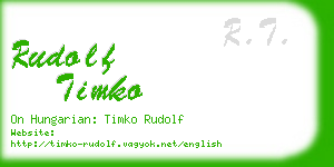 rudolf timko business card